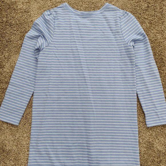 Gymboree 10-12, Blue Striped Sweatshirt Dress. Gently worn Condition - Picture 2 of 8